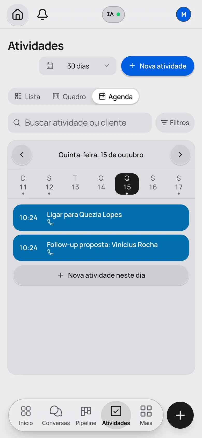 Ninguém esquece o retorno: tela do app no celular